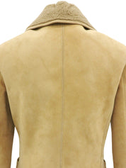 ムートンロゴボタンジャケット ベージュ