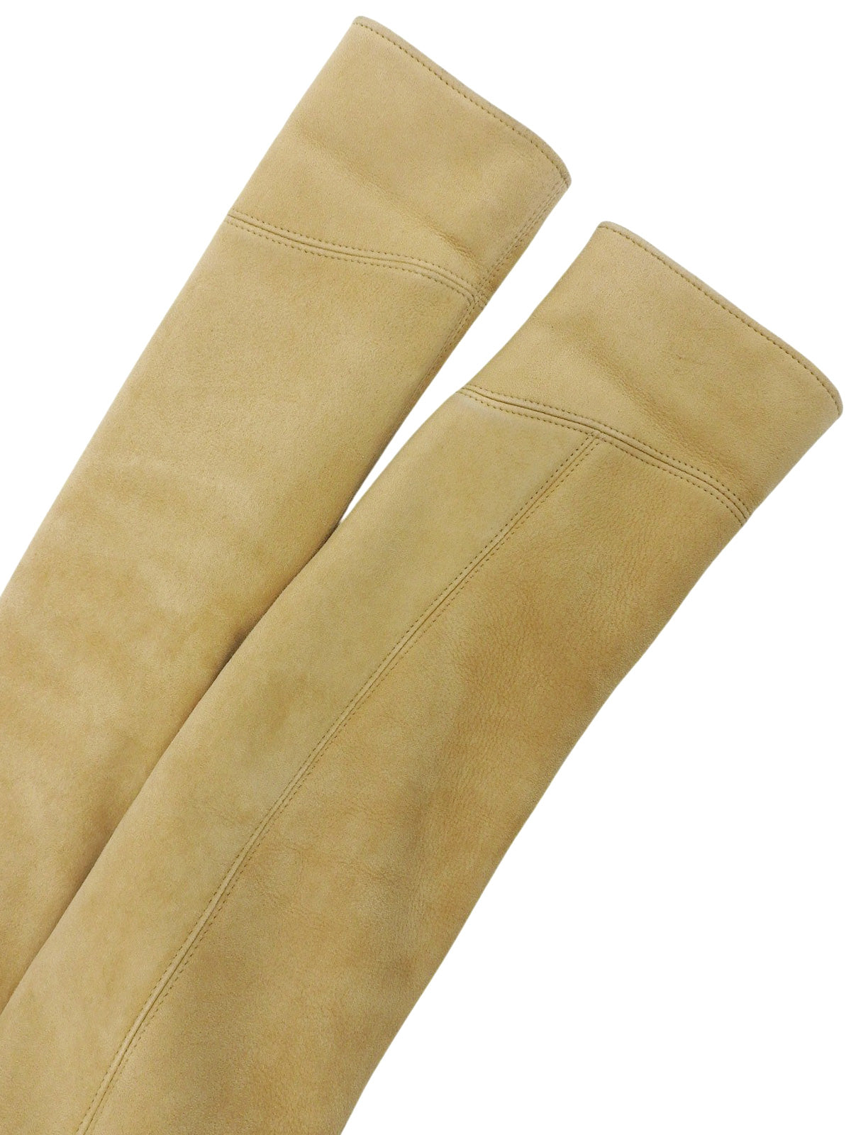 米色羊毛皮Logo纽扣夹克