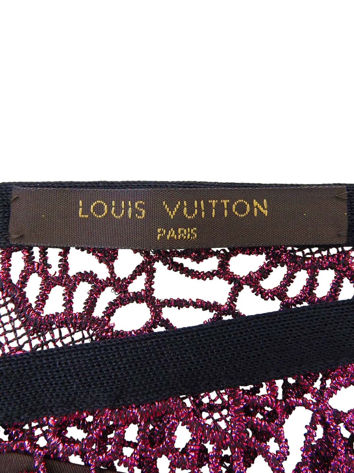 モノグラムレースノースリーブトップス ピンク