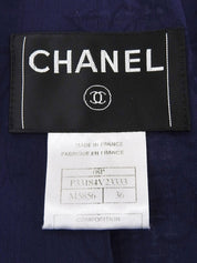 2008年製 ツイードCCマークボタンジャケット グリーン/レッド/マルチ