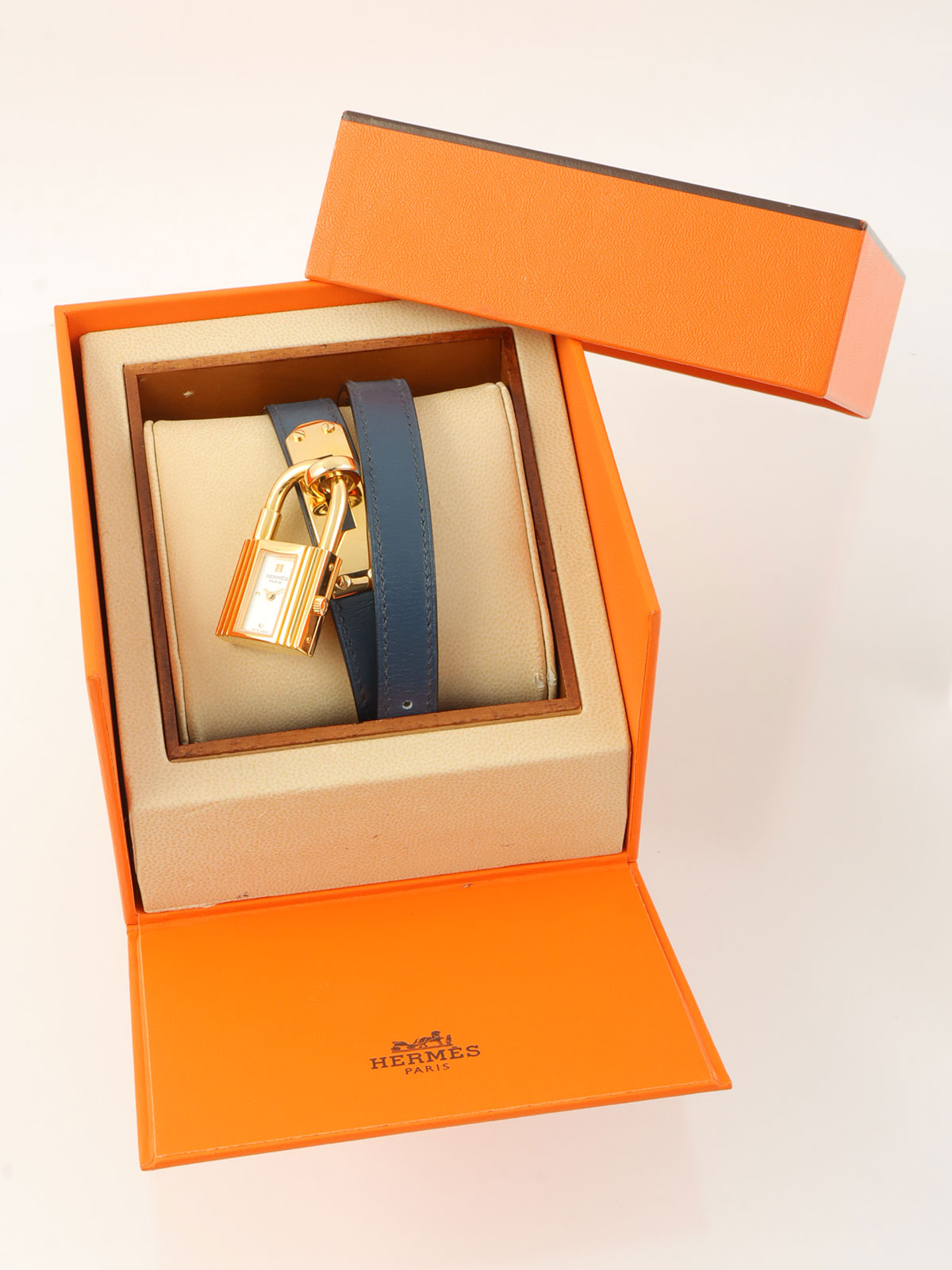 2003年凯利双圈腕表，金/海军蓝