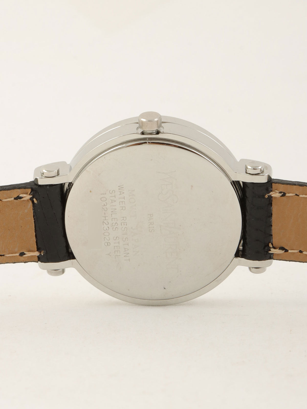 圆形Logo表盘腕表 银色/黑色