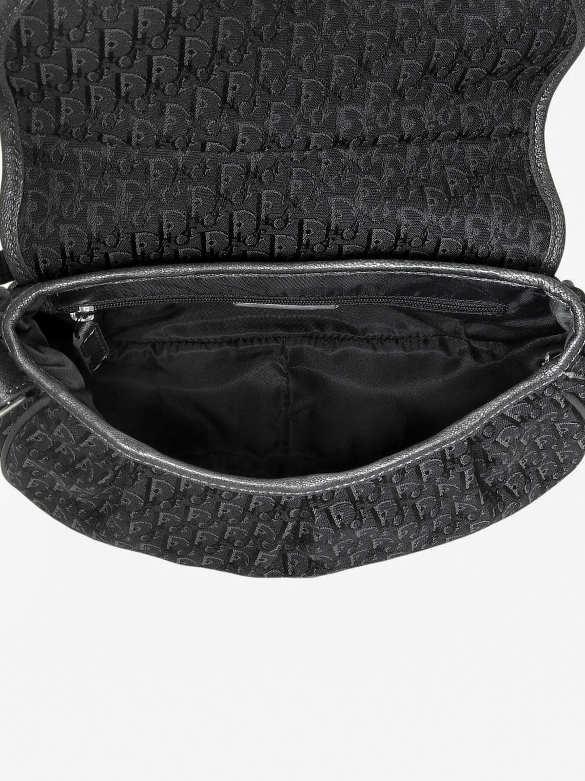 Trotter Pattern Shoulder Bag in Black