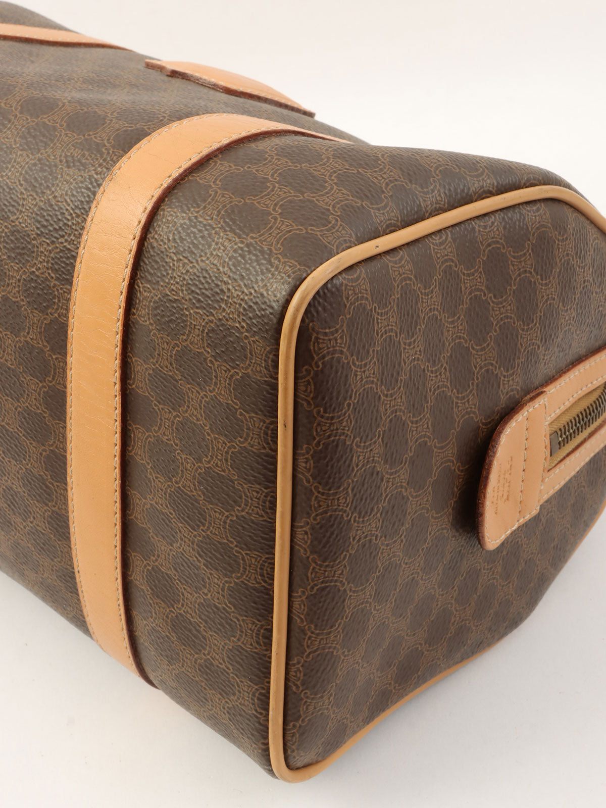 棕色 Macadam 图案 Logo 压纹两用手提包