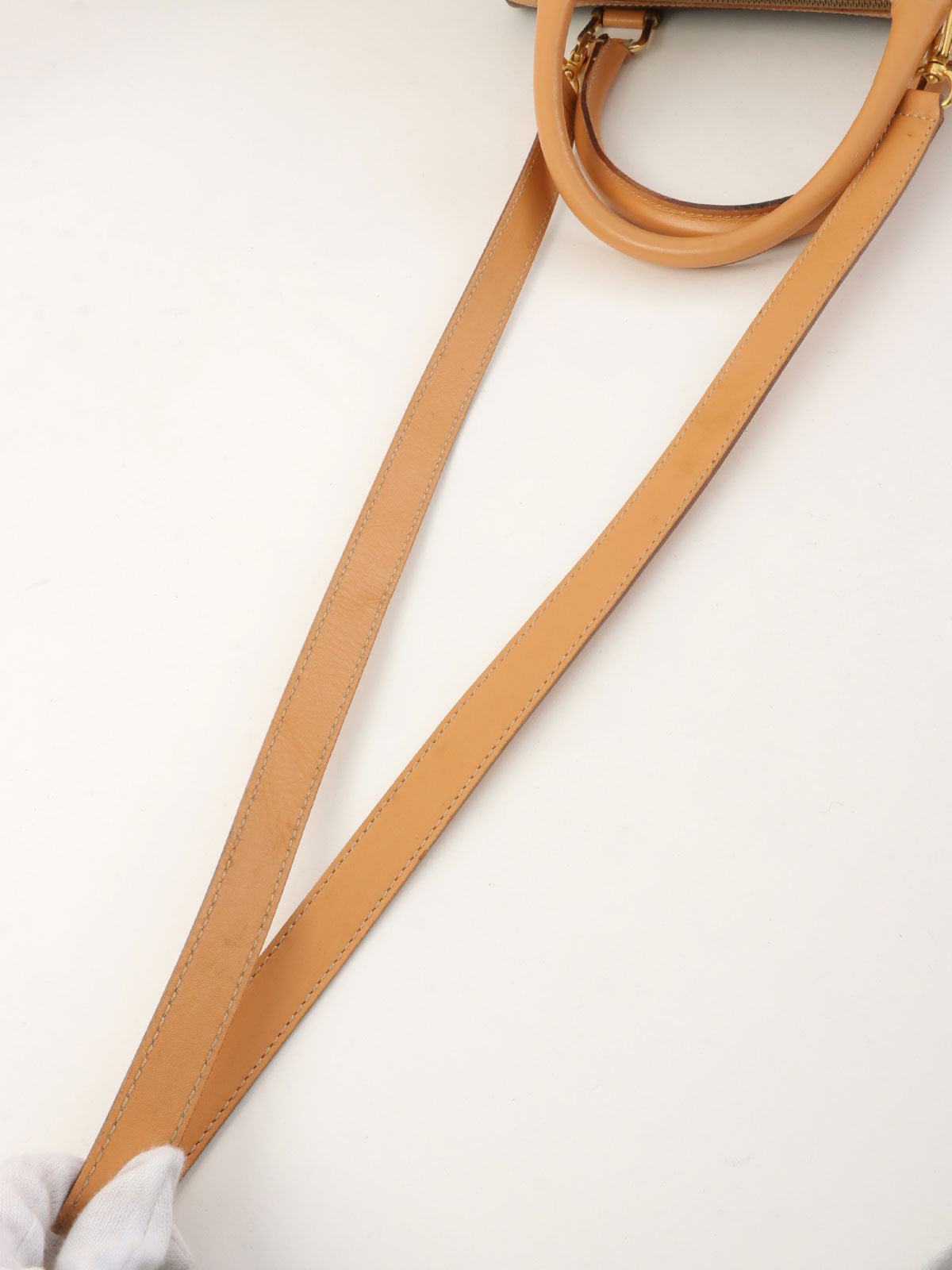 棕色 Macadam 图案 Logo 压纹两用手提包