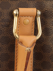 棕色 Macadam 图案 Logo 压纹两用手提包