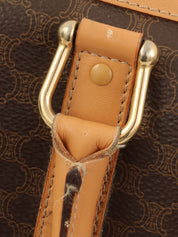 棕色 Macadam 图案 Logo 压纹两用手提包