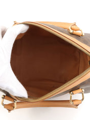 棕色 Macadam 图案 Logo 压纹两用手提包