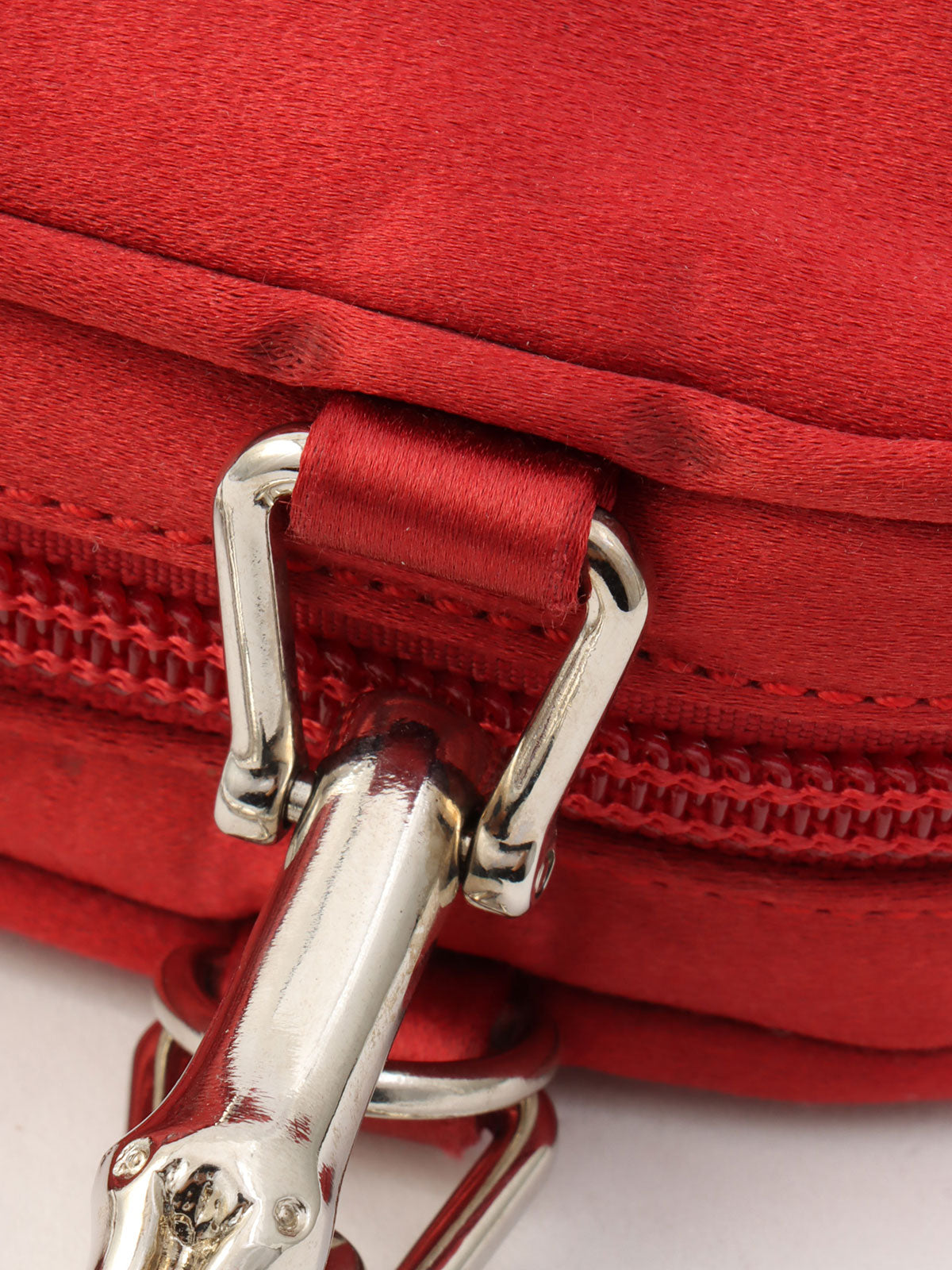 サテンバンブー2wayバッグ レッド