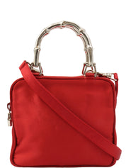 サテンバンブー2wayバッグ レッド