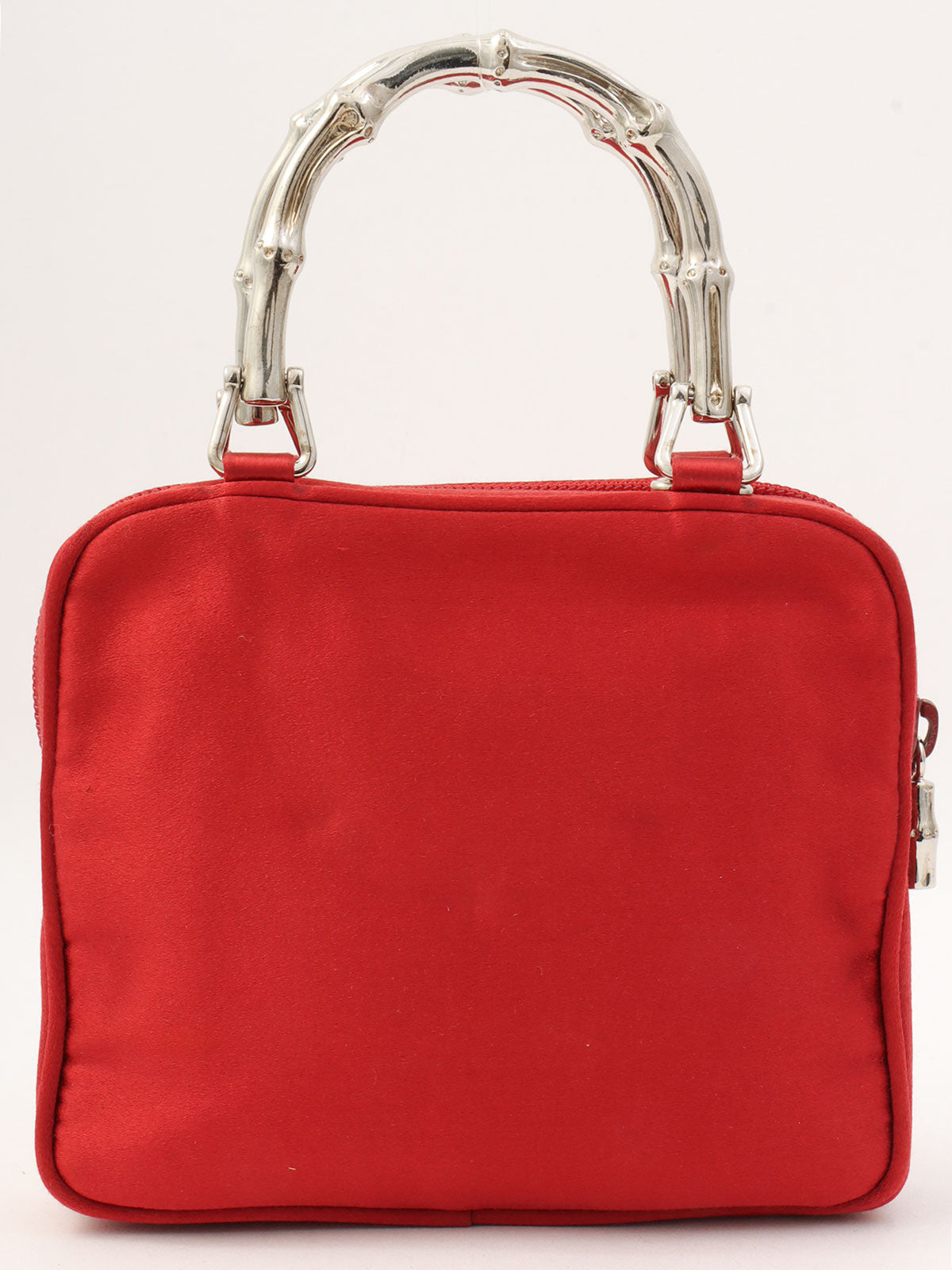 サテンバンブー2wayバッグ レッド