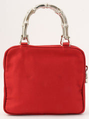 サテンバンブー2wayバッグ レッド