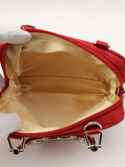 サテンバンブー2wayバッグ レッド