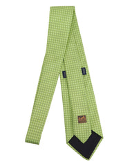 H logo pattern tie in light green