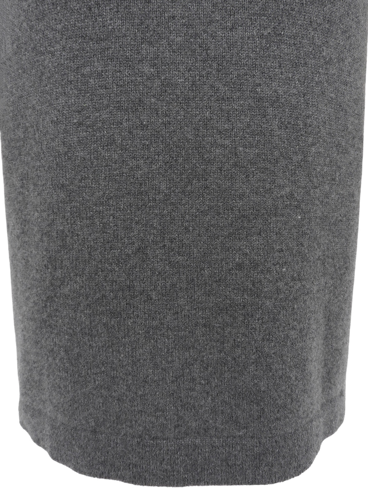 2009年製 カシミアCCマークボタン半袖ニットワンピース グレー