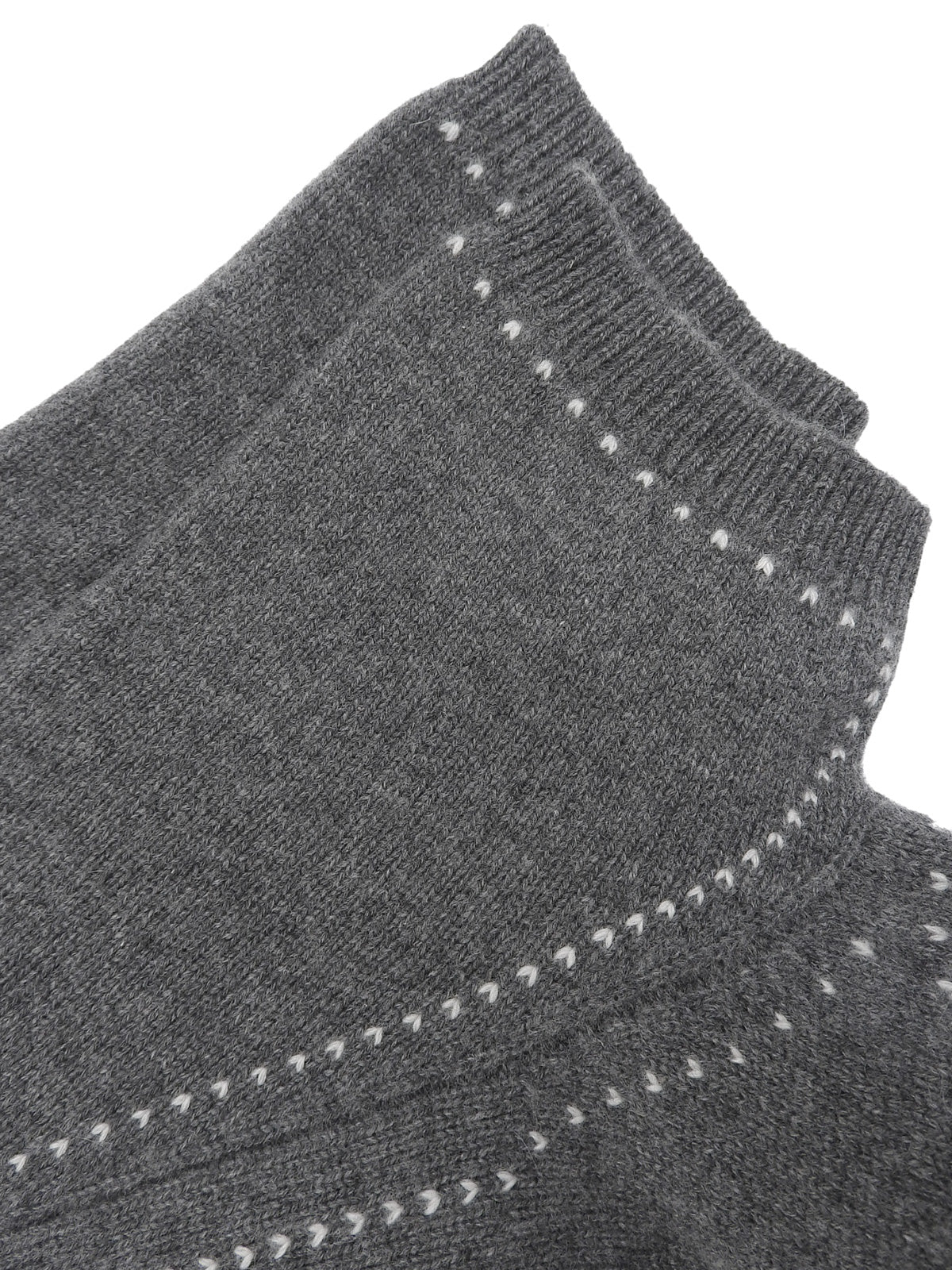 2009年製 カシミアCCマークボタン半袖ニットワンピース グレー