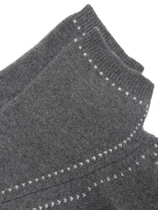 2009年製 カシミアCCマークボタン半袖ニットワンピース グレー