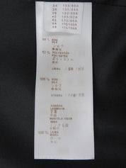 丝绸字母图案貂毛领大衣 #38 黑色