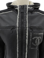 2008 Sport Line Shearling Jacket #38 Black