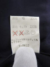 Navy Logo Emblem Embroidered Jacket