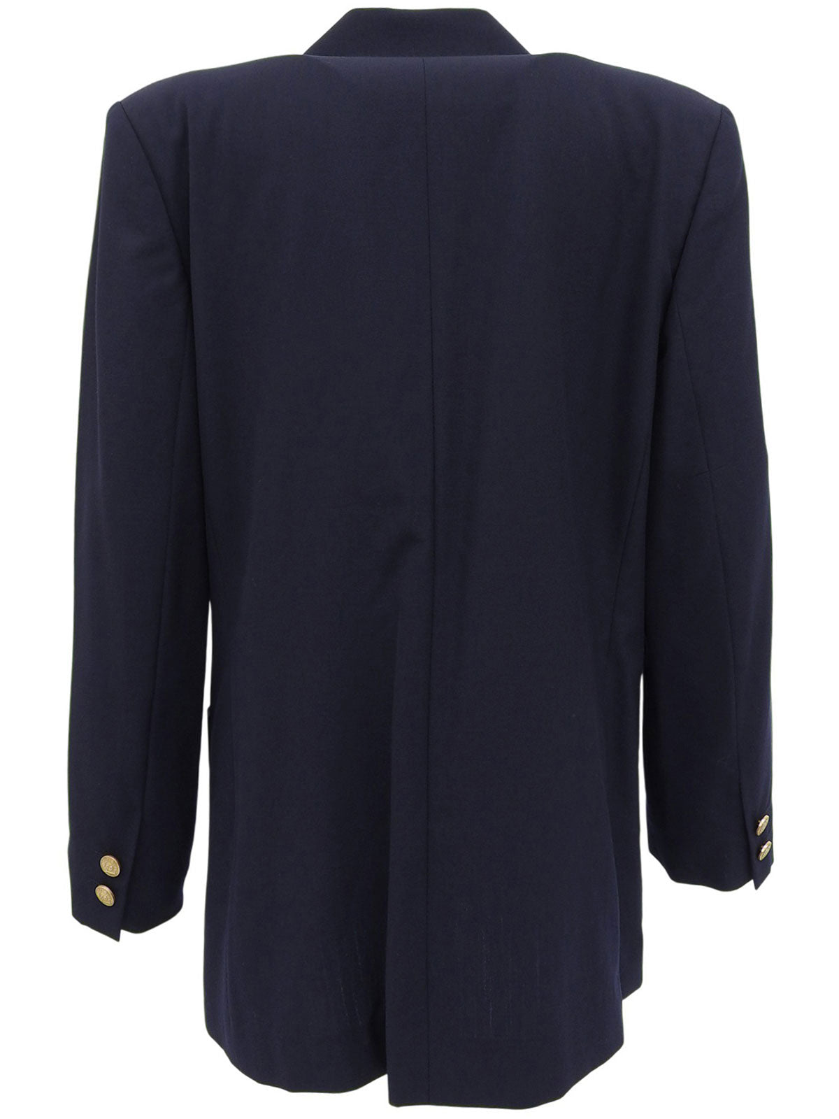 Navy Logo Emblem Embroidered Jacket