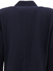 Navy Logo Emblem Embroidered Jacket