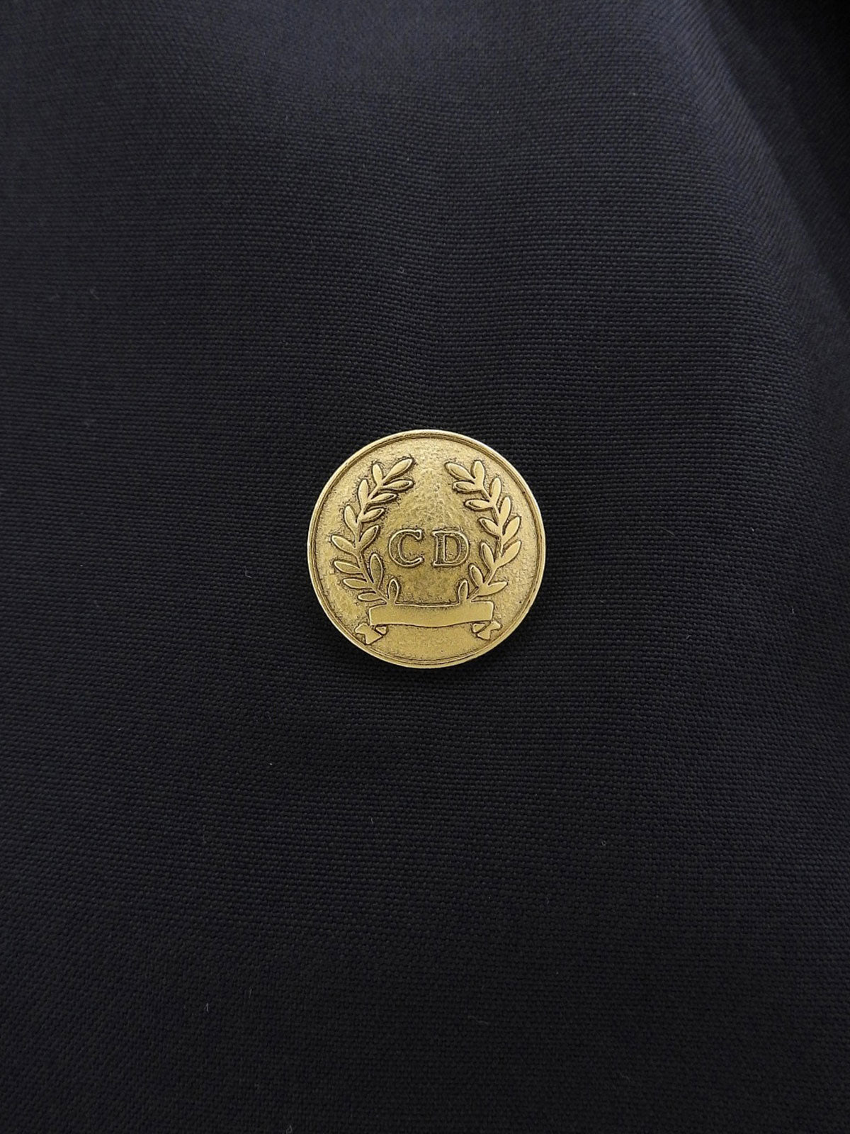 Navy Logo Emblem Embroidered Jacket