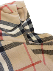 ノバチェックパターンノースリーブワンピース ベージュ