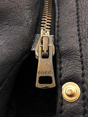 Dark brown sheepskin coat