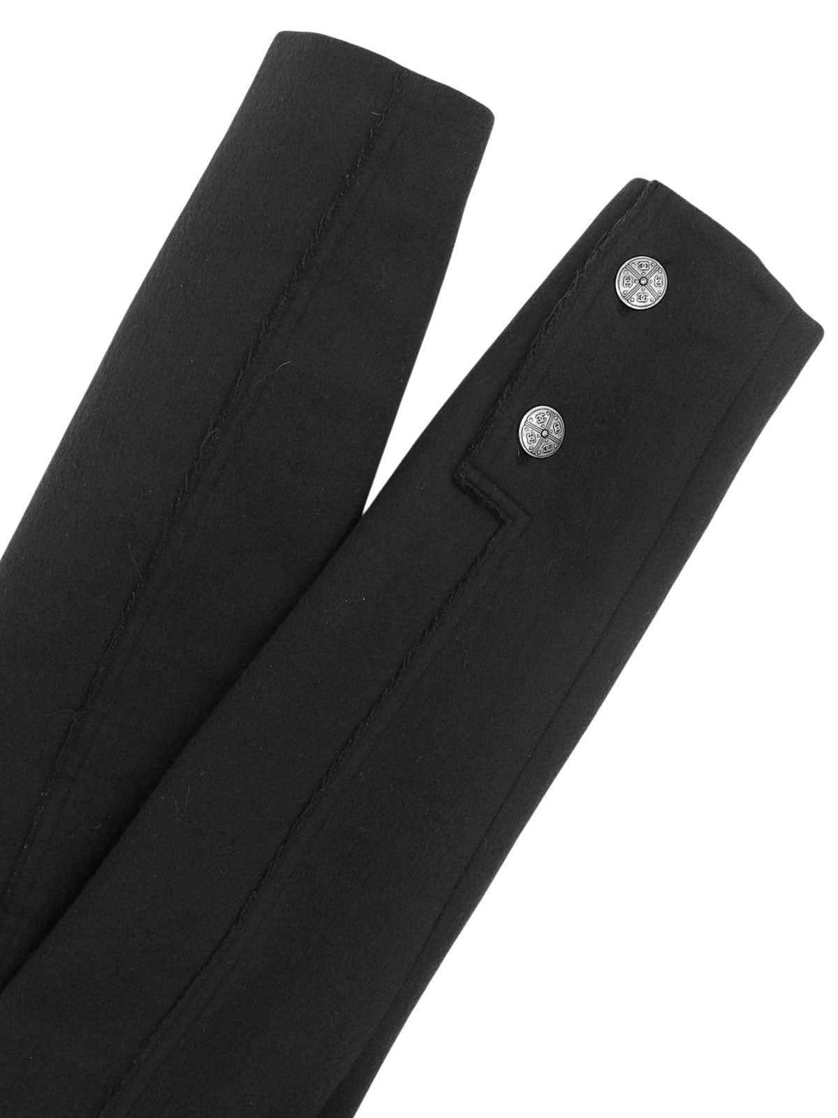 Sports Line CC Mark Button Coat, Charcoal Gray