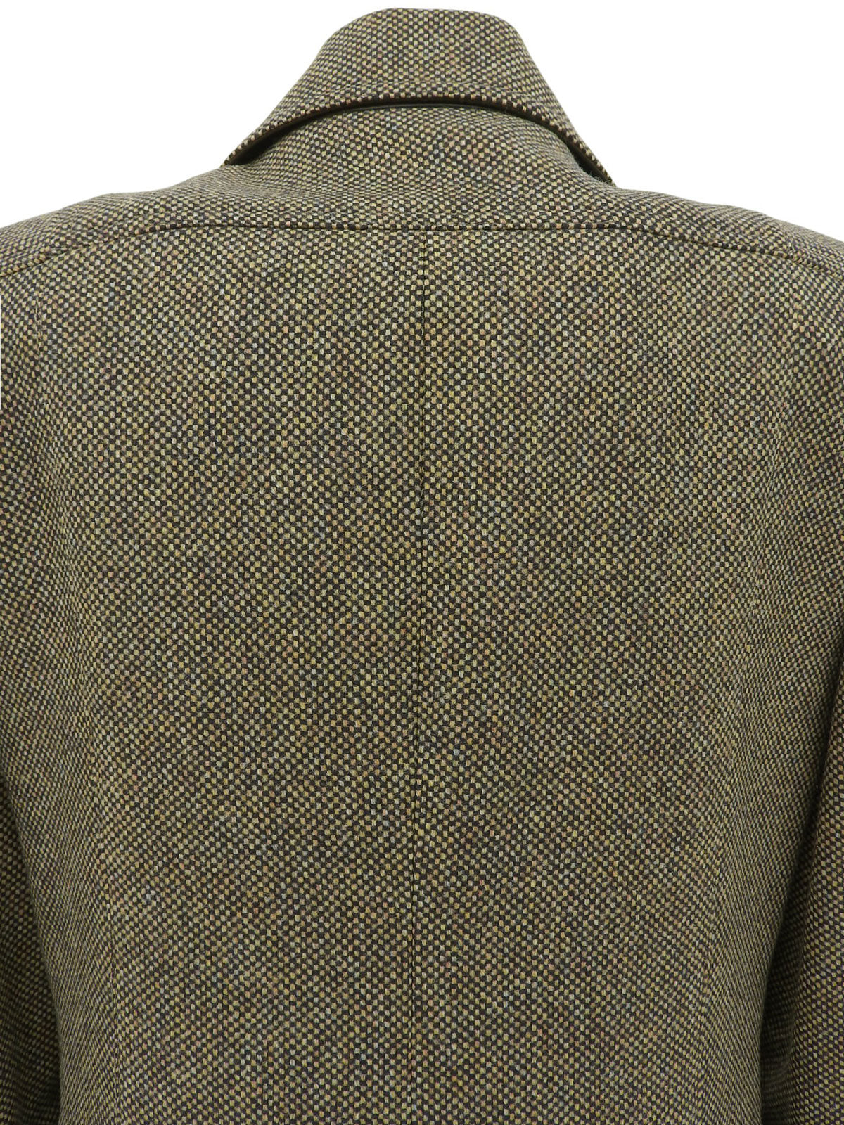 ウールロゴボタンジャケット ベージュ/マルチ