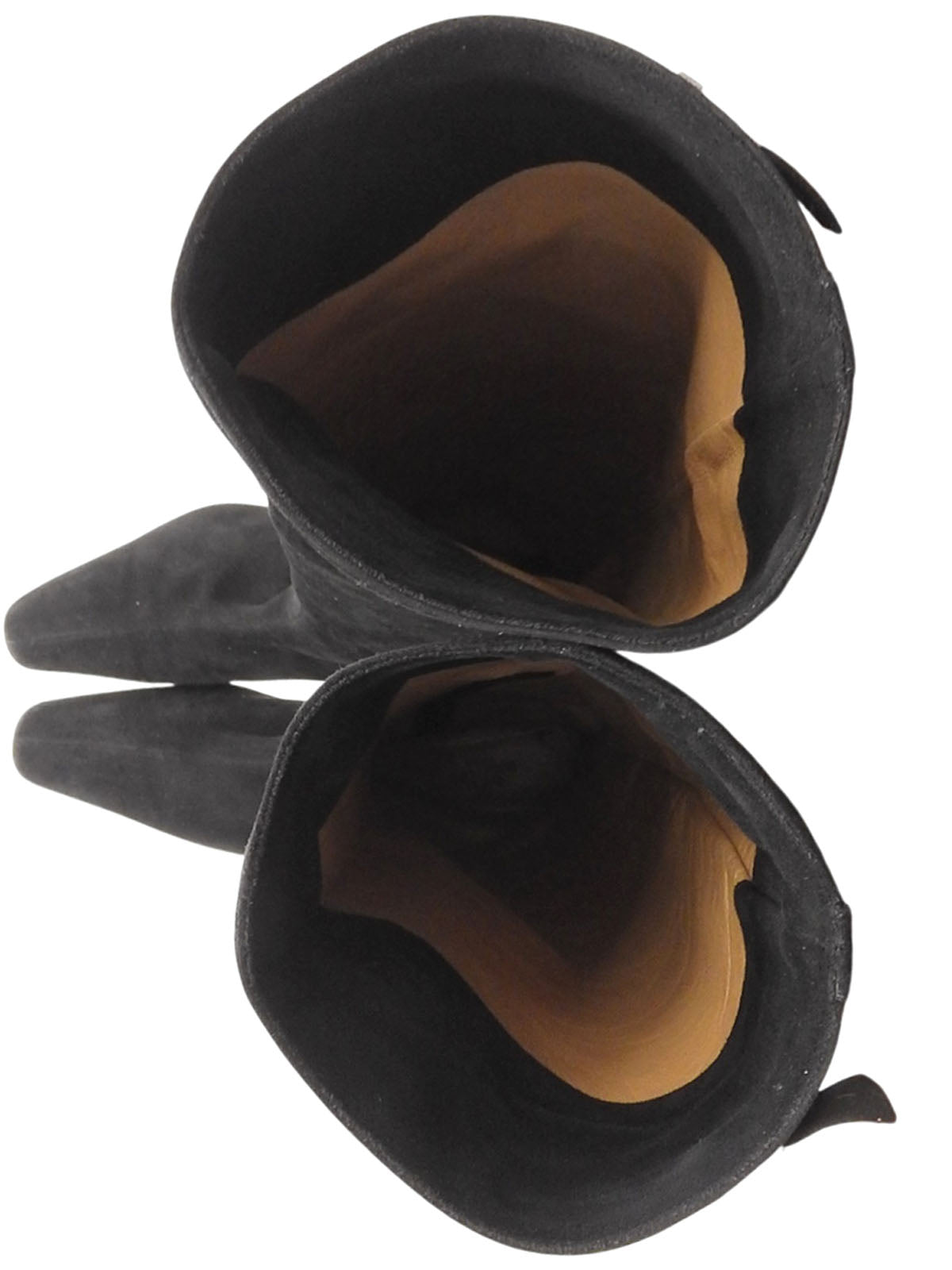 スエードロングブーツ ブラック