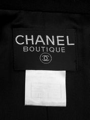 Cashmere CC Mark Button Coat in Black