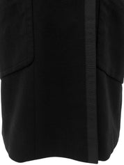 Cashmere CC Mark Button Coat in Black