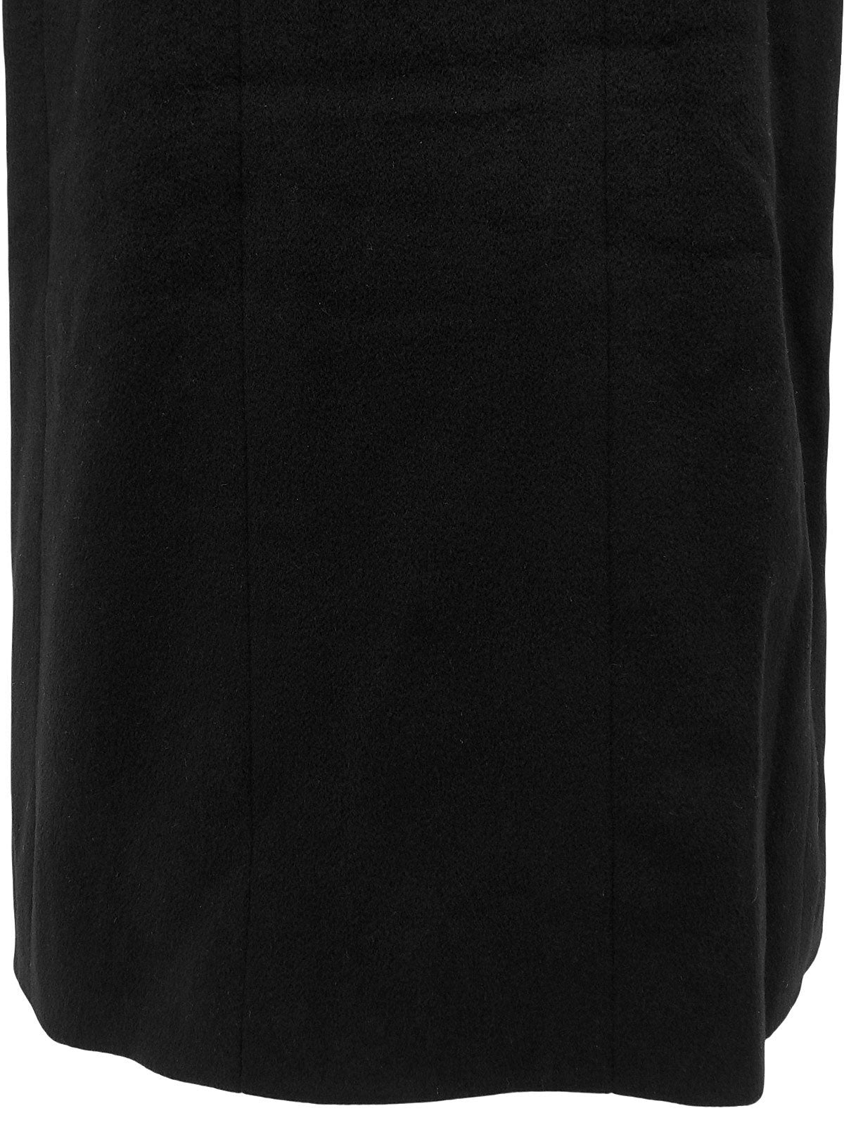 Cashmere CC Mark Button Coat in Black