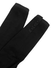 Cashmere CC Mark Button Coat in Black