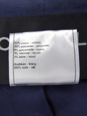 ツイードパールチェーンCCマークボタンジャケット ブルー/マルチ