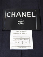 2007 Belted Double-Breasted Jacket, Navy