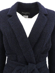 2007 Belted Double-Breasted Jacket, Navy