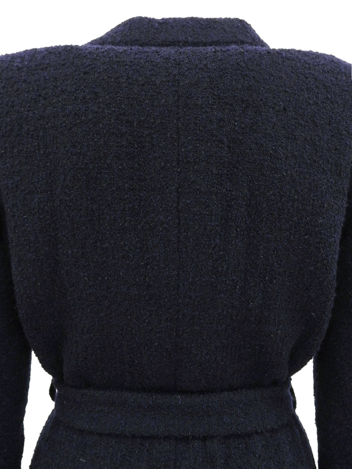 2007 Belted Double-Breasted Jacket, Navy