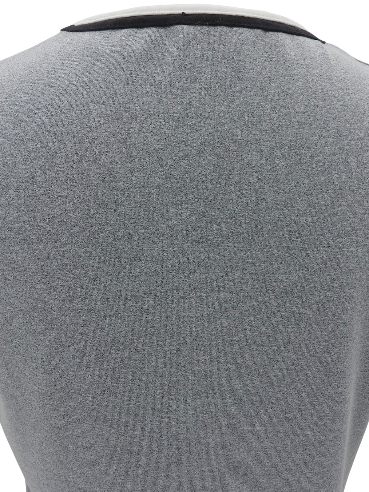 Trim Design CC 标志缝线短袖上衣（灰色）