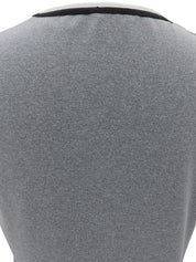 Trim Design CC 标志缝线短袖上衣（灰色）
