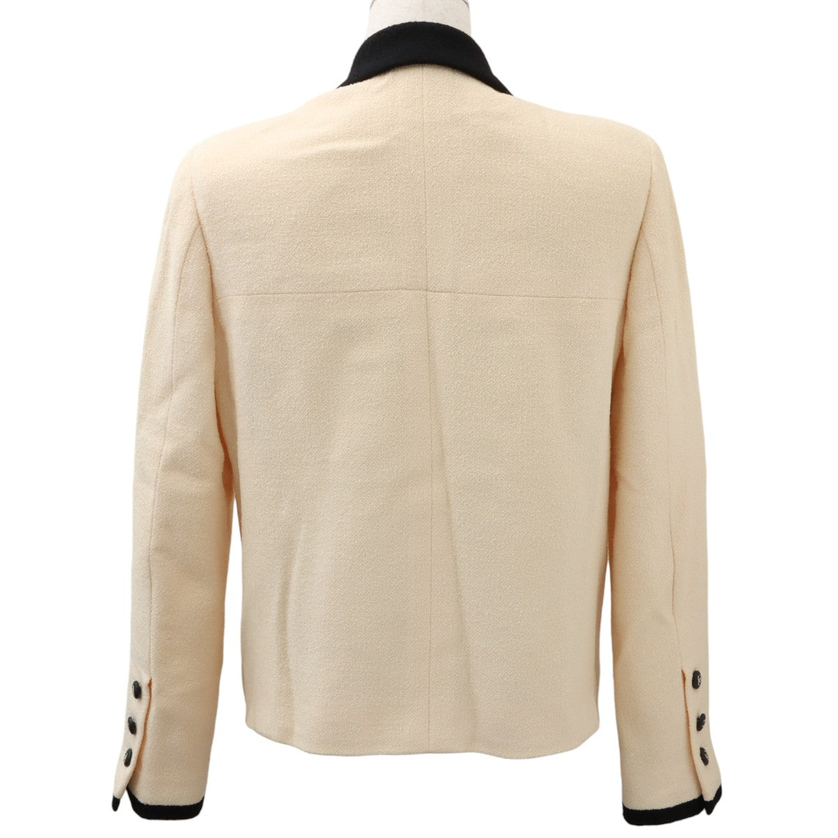 1996 Bicolor CC Mark Button Jacket #40 Ivory