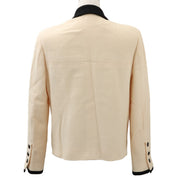 1996 Bicolor CC Mark Button Jacket #40 Ivory