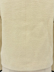 Tweed Two-Tone CC Mark Button Jacket Ivory/Black