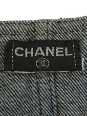 Denim CC Mark Button Vest Indigo