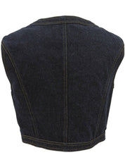 Denim CC Mark Button Vest Indigo