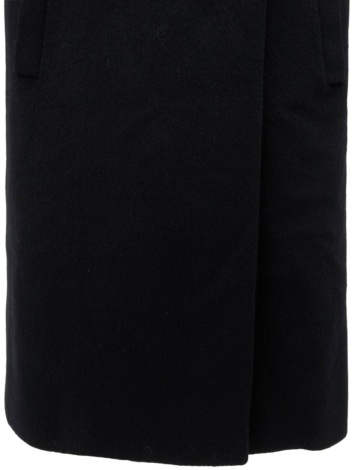 CC Mark Button Double-Breasted Long Coat Navy