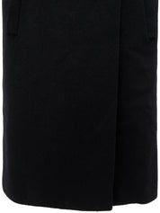 CC Mark Button Double-Breasted Long Coat Navy