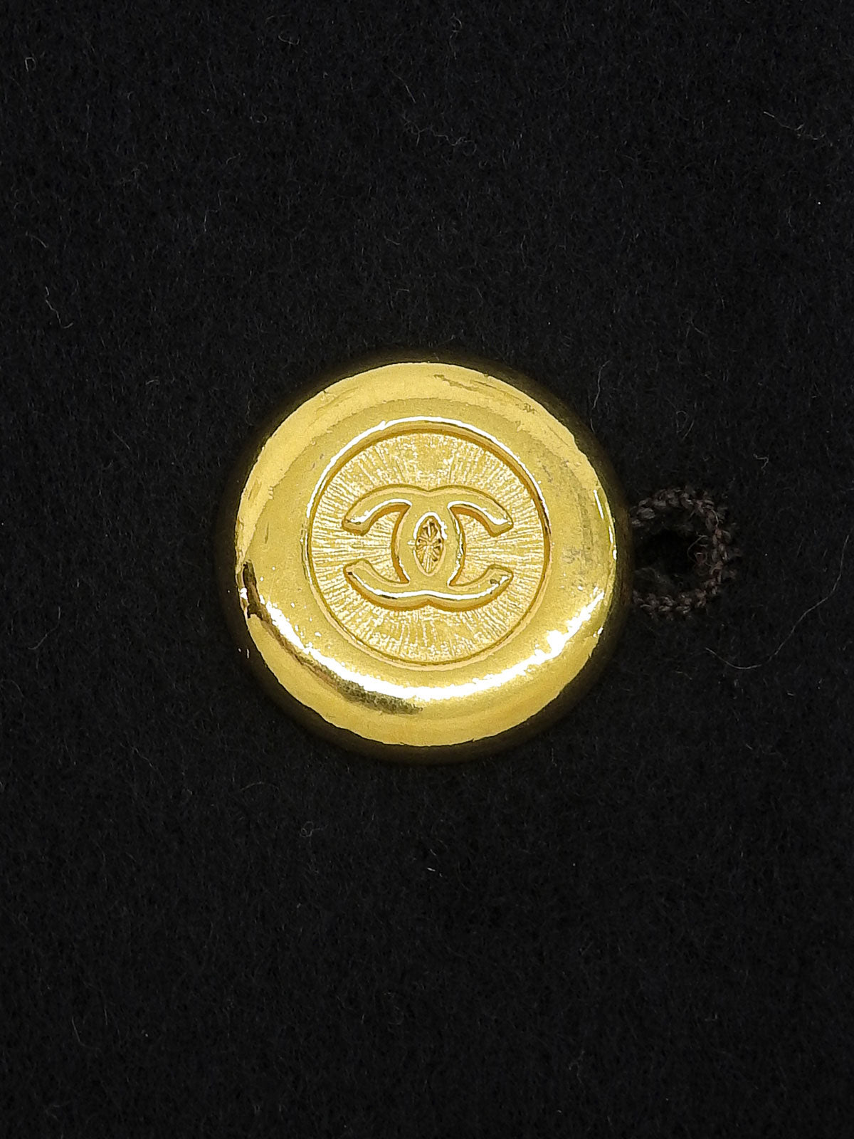 CC Mark Button Double-Breasted Long Coat Navy